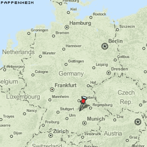 Pappenheim Karte Deutschland