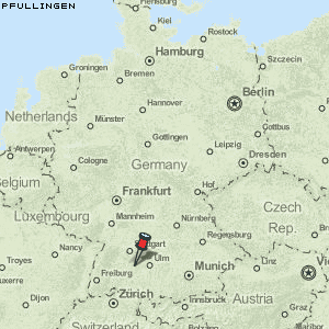 Pfullingen Karte Deutschland