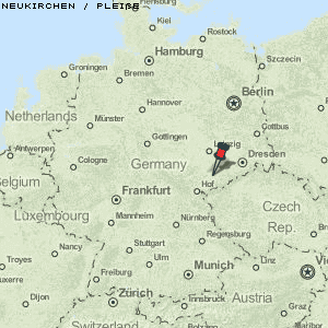 Neukirchen / Pleiße Karte Deutschland