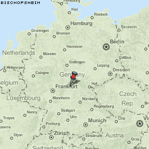 Bischofsheim Karte Deutschland