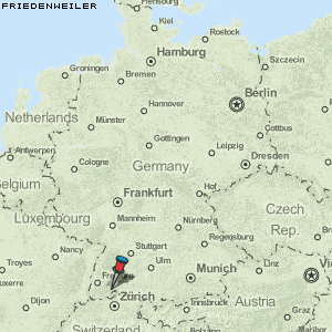 Friedenweiler Karte Deutschland