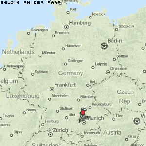 Egling an der Paar Karte Deutschland