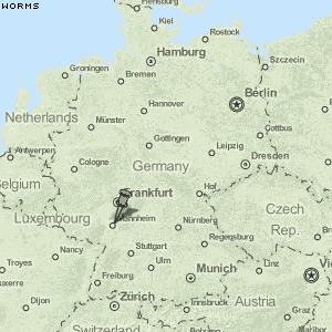 Worms Karte Deutschland