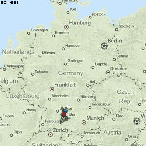 Bingen Karte Deutschland