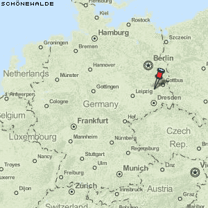 Schönewalde Karte Deutschland