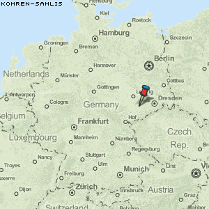 Kohren-Sahlis Karte Deutschland