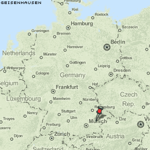 Geisenhausen Karte Deutschland