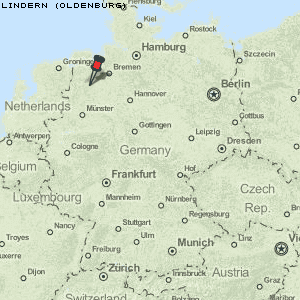 Lindern (Oldenburg) Karte Deutschland