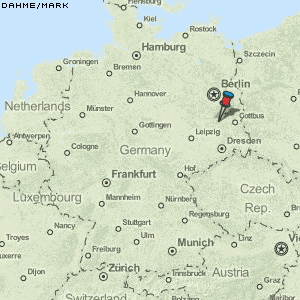 Dahme/Mark Karte Deutschland