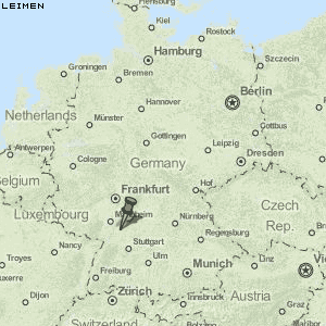 Leimen Karte Deutschland