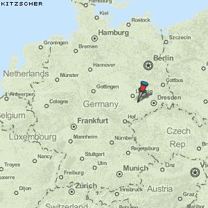 Kitzscher Karte Deutschland