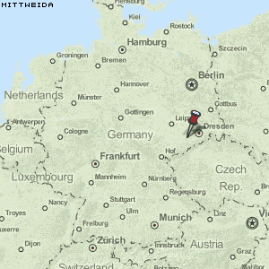 Mittweida Karte Deutschland