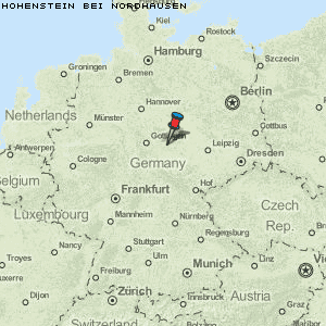 Hohenstein bei Nordhausen Karte Deutschland