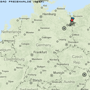 Bad Freienwalde (Oder) Karte Deutschland