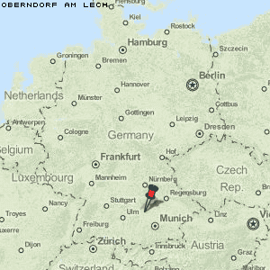 Oberndorf am Lech Karte Deutschland