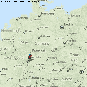 Annweiler am Trifels Karte Deutschland