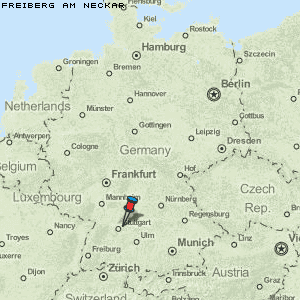 Freiberg am Neckar Karte Deutschland