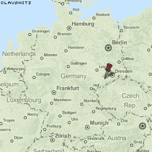 Claußnitz Karte Deutschland