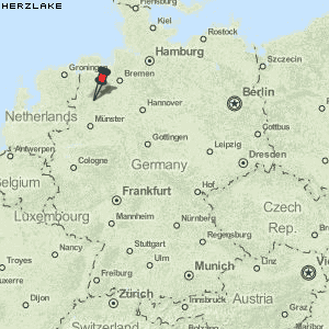 Herzlake Karte Deutschland