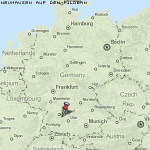 Neuhausen auf den Fildern Karte Deutschland