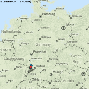 Biberach (Baden) Karte Deutschland