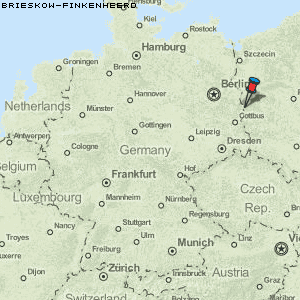 Brieskow-Finkenheerd Karte Deutschland