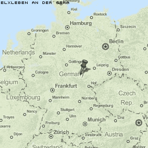 Elxleben an der Gera Karte Deutschland