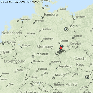 Oelsnitz/Vogtland Karte Deutschland