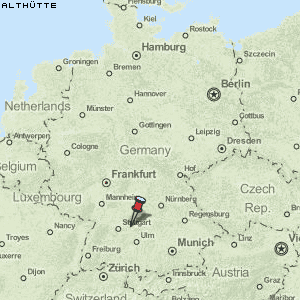 Althütte Karte Deutschland