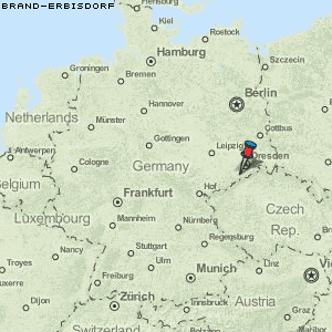 Brand-Erbisdorf Karte Deutschland