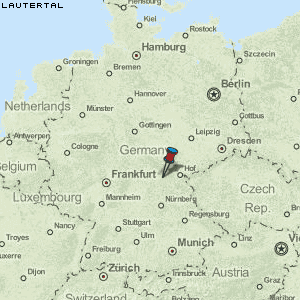 Lautertal Karte Deutschland