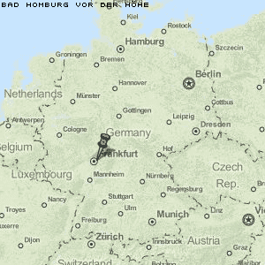 Bad Homburg vor der Höhe Karte Deutschland