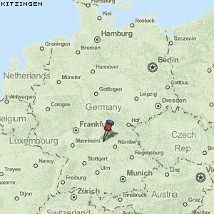 Kitzingen Karte Deutschland