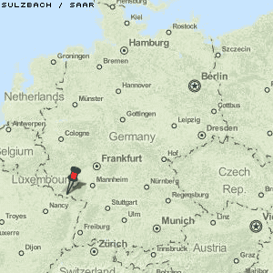 Sulzbach / Saar Karte Deutschland
