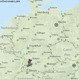 Mönchweiler Karte Deutschland