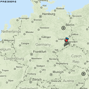 Freiberg Karte Deutschland