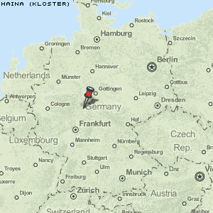 Haina (Kloster) Karte Deutschland