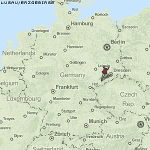 Lugau/Erzgebirge Karte Deutschland