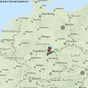 Breitengüßbach Karte Deutschland