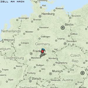 Zell am Main Karte Deutschland