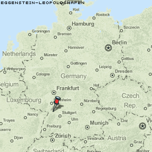 Eggenstein-Leopoldshafen Karte Deutschland