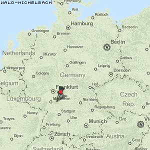 Wald-Michelbach Karte Deutschland