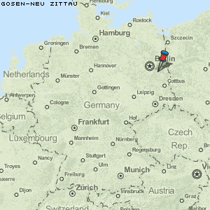 Gosen-Neu Zittau Karte Deutschland