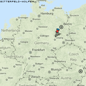 Bitterfeld-Wolfen Karte Deutschland