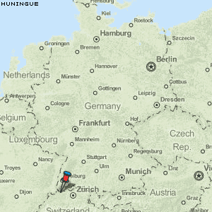 Huningue Karte Deutschland