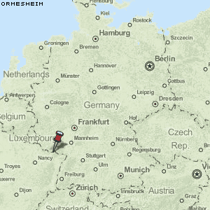 Ormesheim Karte Deutschland
