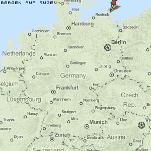 Bergen auf Rügen Karte Deutschland