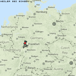 Weiler bei Bingen Karte Deutschland