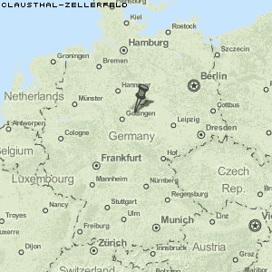 Clausthal-Zellerfeld Karte Deutschland