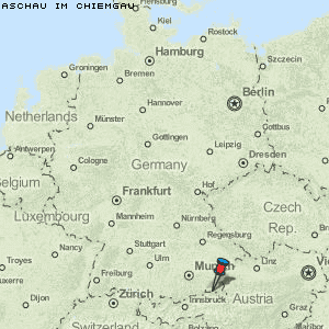 Aschau im Chiemgau Karte Deutschland